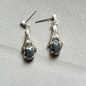 Earrings with black stone// 3 for $30